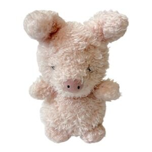 Jellycat Wee Piglet Pink Textured Pig Plush Stuffed Animal Toy Small 7"